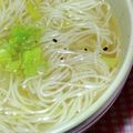 実１１３'s cooksnap of when they made 具は1つ！早いやさしい♪ねぎにゅうめん.