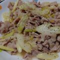 きのっぴぃ２号's cooksnap of when they made セロリと豚バラのネギ塩レモン炒め.