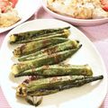 フジぽん's cooksnap of when they made オクラのピリ辛マヨネーズ焼き.