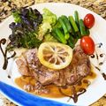 Zelie's cooksnap of when they made ガーリックレモン醤油のポークソテー.