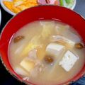 ルぴあ's cooksnap of when they made マイタケ･豆腐･なめこ･白菜の味噌汁★.