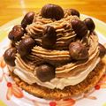 まゆー♪'s cooksnap of when they made 【本格】甘栗で簡単モンブランタルト♪.