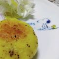 あきつま（杏花☆）'s cooksnap of when they made コーンコロッケ風、混ぜて焼くだけ♪.