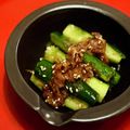 マルんちの丸顔's cooksnap of when they made 簡単♪叩き胡瓜の梅おかか胡麻油和え.