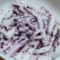 くまちーこ's cooksnap of when they made おつまみに♪薄ピンク♡長芋のゆかり和え.