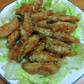 55才のおじさん's cooksnap of when they made 手羽中の甘辛たれ炒め.