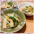 nakamucchi's cooksnap of when they made 油揚げと水菜のさっと煮♪白だしで簡単に.