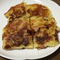 by心愛's cooksnap of when they made 千切りジャガイモとハムのチヂミ.