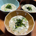そろそろねんね's cooksnap of when they made ふわとろ歯応え★納豆長芋京菜で卵黄和え.