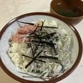 papikun's cooksnap of when they made ネギトロ＆しらす丼.