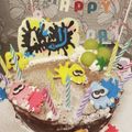 marixxxm's cooksnap of when they made スプラトゥーンケーキ.