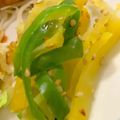 MULA's cooksnap of when they made ピーマンとたくあんの即席漬物.