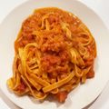 heartxx's cooksnap of when they made トマトのチーズクリームでフィットチーネ.
