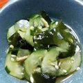 ムーミン☆ママ's cooksnap of when they made きゅうりとワカメの酢の物(作り方見直し).