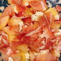 Kuma智's cooksnap of when they made 桃もクリームチーズと生ハムの前菜.