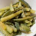 キュキュットさん's cooksnap of when they made 冬瓜の皮で即席味噌漬け☆レンジで2分！.