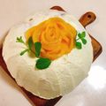papikun's cooksnap of when they made フルーチェでズコットケーキ.