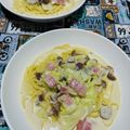 ☆★ひよこ★☆'s cooksnap of when they made 春キャベツの濃厚豆乳味噌パスタ✿ღ.