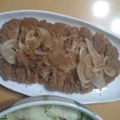もりのりころ's cooksnap of when they made お弁当に☆簡単カツ煮.