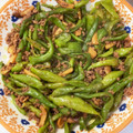 asamimimi's cooksnap of when they made 【農家のレシピ】ししとうとひき肉の炒め煮.