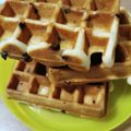 hatz8888's cooksnap of when they made ホットケーキMixでチョコチップワッフル.