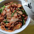 花時計咲いた's cooksnap of when they made 余ったキムチで！豚キムチ丼.