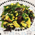 イアン・ブラウン's cooksnap of when they made おうち中華♪きくらげのニラ卵炒め.