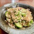 Superlittleboo's cooksnap of when they made オクラの和え物★きゅうりと豆腐.