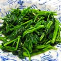 yamita's cooksnap of when they made 空芯菜の炒め物♪.