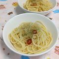 赤い電話's cooksnap of when they made にんにくチューブで本格ペペロンチーノ.