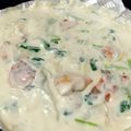 おくみの's cooksnap of when they made ♛ほうれん草と鮭のクリーム煮♛.