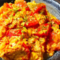 ぴ〜すけ✿'s cooksnap of when they made 食材2つ♡ふわふわ卵とトマトの旨炒め.