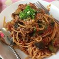 マイメロまきこ's cooksnap of when they made なすとピーマンのボロネーゼ風☆.