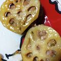 cuptea's cooksnap of when they made ★☆レンコンのひき肉はさみ照り焼き風☆★.
