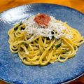 yujif's cooksnap of when they made ＊梅しらす大葉のバター醤油パスタ＊.