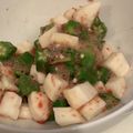 chou*'s cooksnap of when they made 簡単時短ヘルシー長芋とオクラ梅和え.
