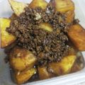 クックULRCS6☆'s cooksnap of when they made じゃがいもと豚ひき肉の甘辛炒めレンジ時短.
