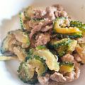 moeoke's cooksnap of when they made ゴーヤと豚肉の甘辛味噌炒め.