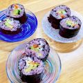 ルぴあ's cooksnap of when they made 古代米（黒米）の巻き寿司.