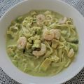 donuts★'s cooksnap of when they made 簡単＊海老アボカドクリームジェノベパスタ.