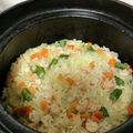 クック4JJMG3☆'s cooksnap of when they made 蓋を開けた瞬間の香りが最高！芝エビピラフ.
