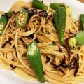 かつぞう☆'s cooksnap of when they made 痩せるぞ！オクラ塩昆布の混ぜるだけパスタ.