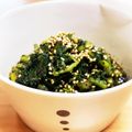 ぽろっとＱちゃん's cooksnap of when they made 春菊の胡麻和え.