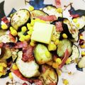 さおりらっくま's cooksnap of when they made コーンとなすベーコンのバター炒め.