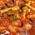 erine's cooksnap of when they made ■豚肉と茄子のにんにくトマト煮込み■.