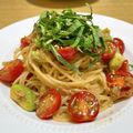 辛名類's cooksnap of when they made ツナ缶とアボカドのお手軽冷製和風パスタ.