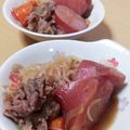わかポン☆'s cooksnap of when they made 秋だから...肉さつまいもです♪.