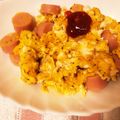 ☆ichika＊☆'s cooksnap of when they made ❁ウィンナー入りスクランブルエッグ❁.