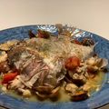 チャチャ丸。's cooksnap of when they made 超簡単！鯛のお頭アクアパッツァ.