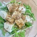 __おもち's cooksnap of when they made 簡単！さっぱり！水菜と豆腐のサラダ.